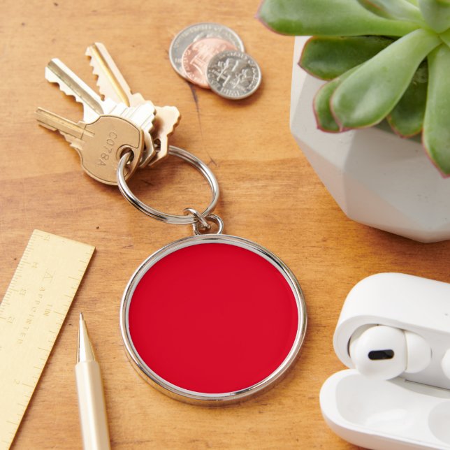 Porte-clés Cadmium Rouge couleur solide (Bureau)