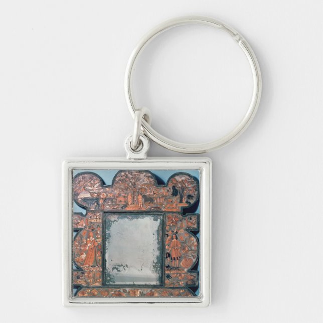Porte-clés cadre de miroir de Paille-work, 1670-80 (Devant)