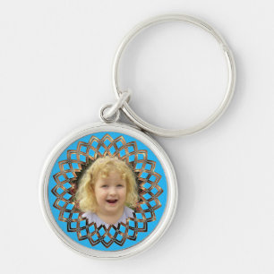 Porte-clés Cadre doré pour votre photo