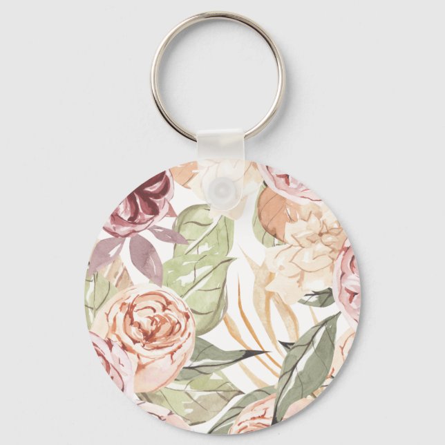 Porte-clés Cadre Floral (Recto)