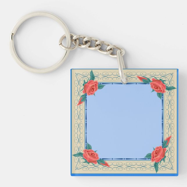 Porte-clés Cadre rose (Devant)