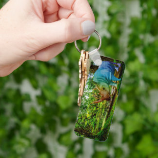 Porte-clés Cadre tropical luxuriant de SlipperyJoe rhinoceros