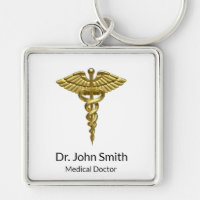 Caducée en or Médicale professionnel