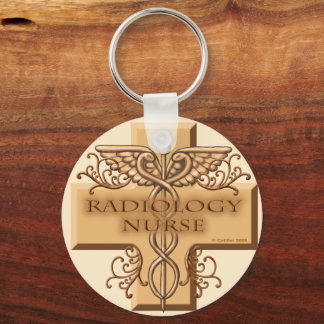 Porte-clés Caduceus cross Radiologie Infirmière
