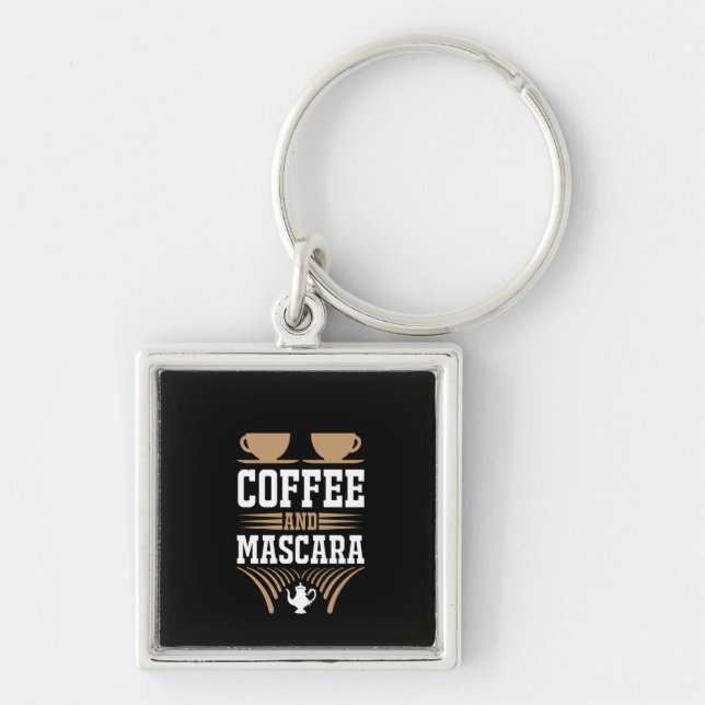Porte-clés Café Art Café Et Mascara (Devant)
