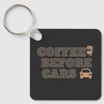 Café avant les voitures | Cadeau mignon pour amate