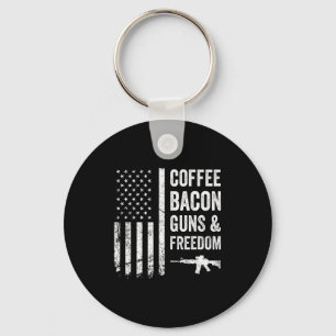 Porte-clés Café Bacon Armes & Dom - Barbecue Grill Drôle
