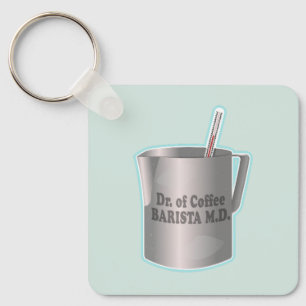 Porte-clés Café Barista faisant drôle docteur