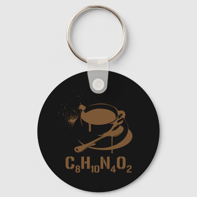 Porte-clés Café C8H10N4O2 (Recto)
