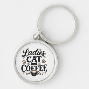 Porte-clés Café Chat pour Dames – Cadeau pour amat