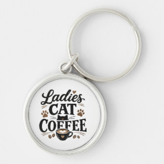 Porte-clés Café Chat pour Dames – Cadeau pour amat