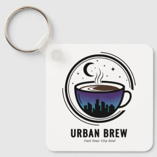 Porte-clés Café Skyline de la ville Brew Urbaine