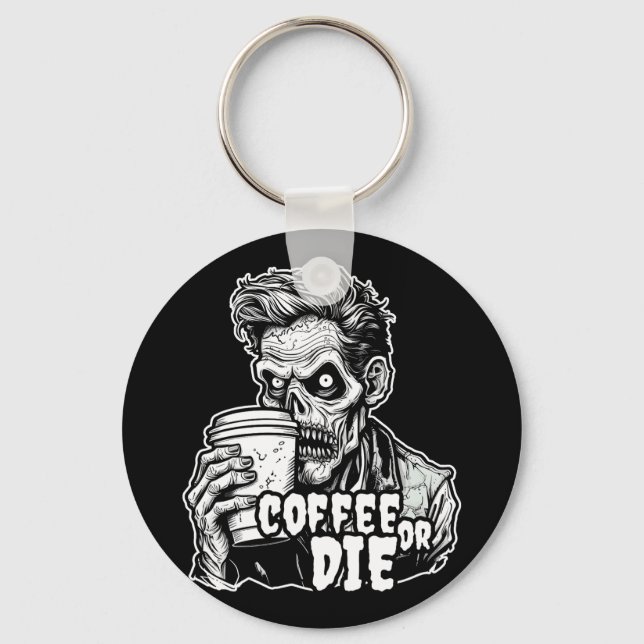 Porte-clés Café Zombie ou mourir (Recto)