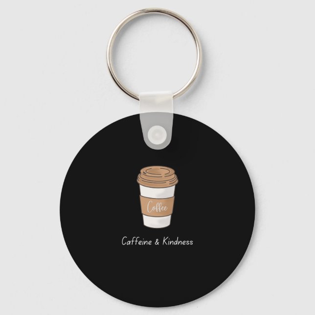 Porte-clés Caféine et gentillesse (Recto)