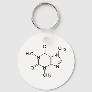 Porte-clés Caféine Molécule Chimie Café Atomes