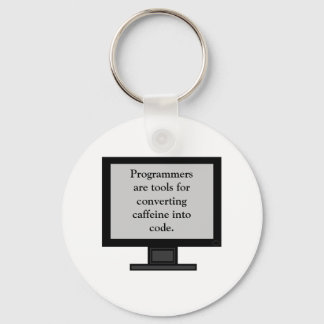 Porte-clés Caffeine into Code Keychain
