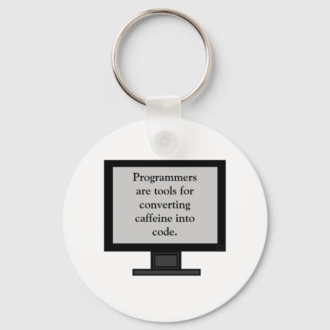 Porte-clés Caffeine into Code Keychain (Recto)