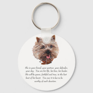 Porte-clés Cairn Terrier Keepsake - FEMALE