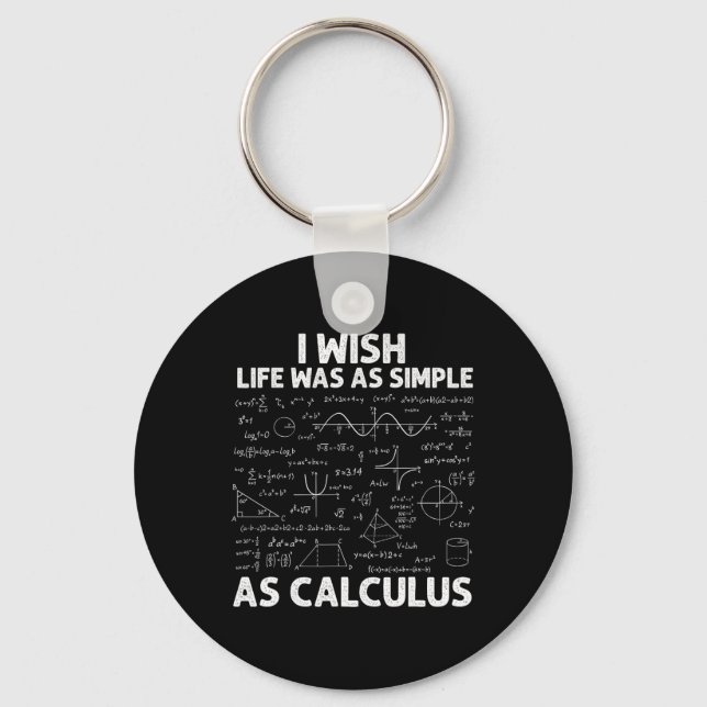 Porte-clés Calcul drôle pour hommes femmes professeur de math (Recto)