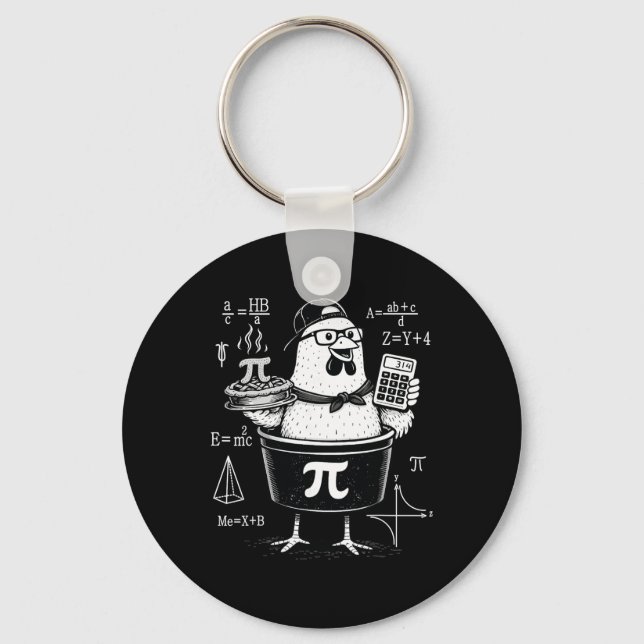Porte-clés Calculatrice drôle de professeur de mathématiques  (Recto)