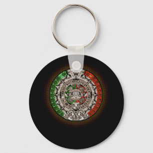 Porte-clés Calendrier aztèque Soleil Pierre Mexicaine Art Car