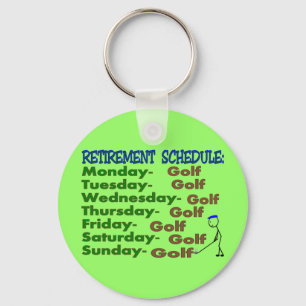 Porte-clés Calendrier de retraite GOLFER