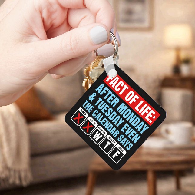 Porte-clés Calendrier Fact of Life dit WTF Humour (Créateur téléchargé)