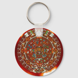 Porte-clés calendrier maya aztec