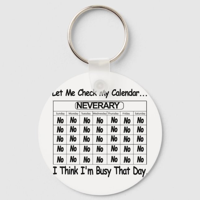 Porte-clés Calendrier Neverary occupé (Recto)