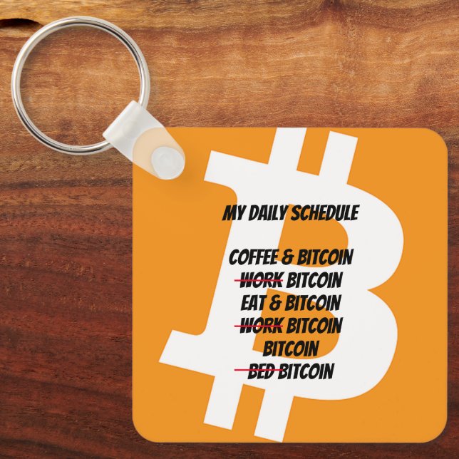 Porte-clés Calendrier quotidien Bitcoin (Recto)