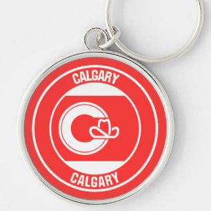 Porte-clés Calgary Columbia Emblème Rond