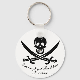 Porte-clés Calico Jack Nassau Pirate Flag Jolly Roger 
