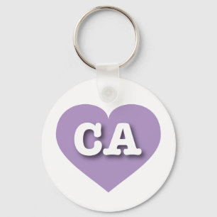 Porte-clés California Lavender Heart - J'aime CA