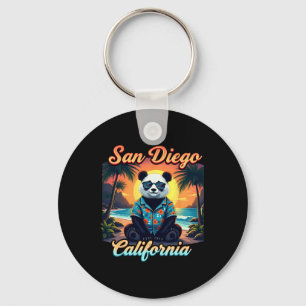 Porte-clés California Nouvel An 2025 Voyage de Famille Panda