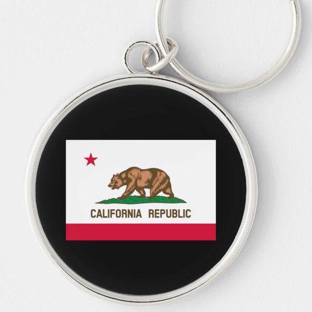 Porte-clés California State Flag Design (Devant)