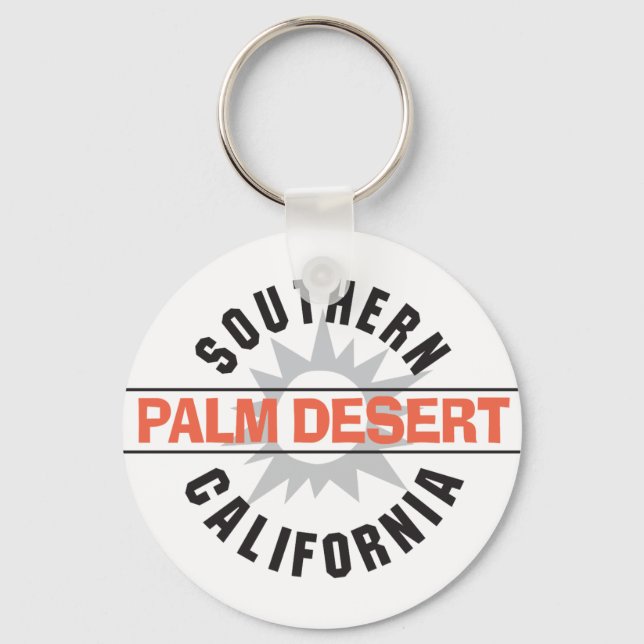Porte-clés Californie du Sud - Désert de Palm (Recto)