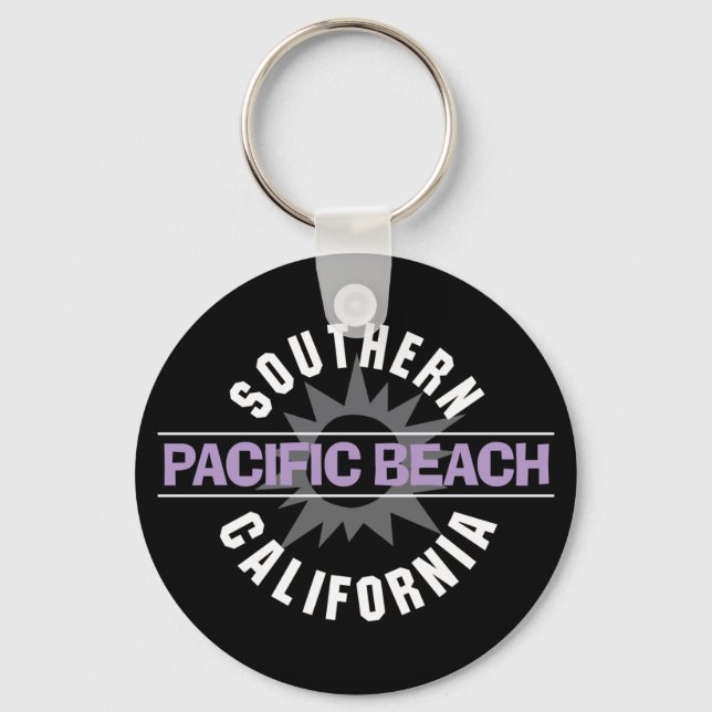 Porte-clés Californie du Sud - Plage Pacifique (Recto)
