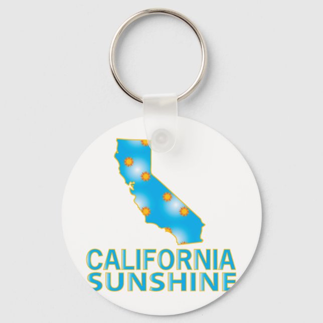 Porte-clés Californie Sunshine (Recto)