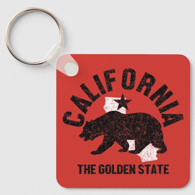 Porte-clés Californie vintage (Recto)