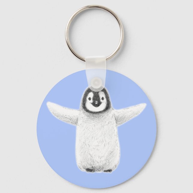 Porte-clés Câlins de pingouin (Recto)