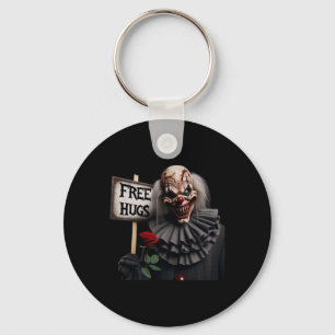 Porte-clés Câlins gratuits Clown effrayant Saint-Valentin Hal
