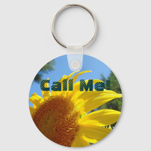 Porte-clés Call Me ! Tournesols Ciel Bleu Jardin