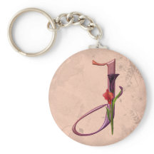 Calla Initial J coloré