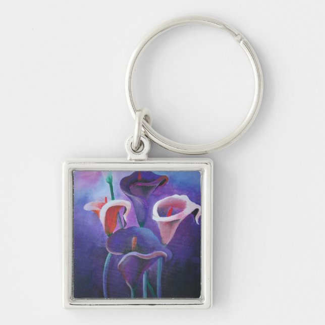 Porte-clés Callas Violet Lilac Et Violet Art (Devant)