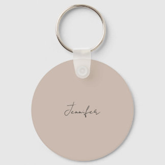 Porte-clés Calligraphie Élégante Plaque Nom simple