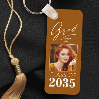 Porte-clés Calligraphie moderne Encre Script Grad Photo 2 Côt