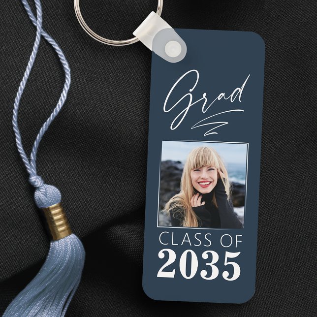 Porte-clés Calligraphie moderne Encre Script Grad Photo 2 Côt (Créateur téléchargé)
