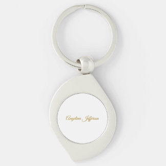 Porte-clés Calligraphie professionnelle Elegant or couleur