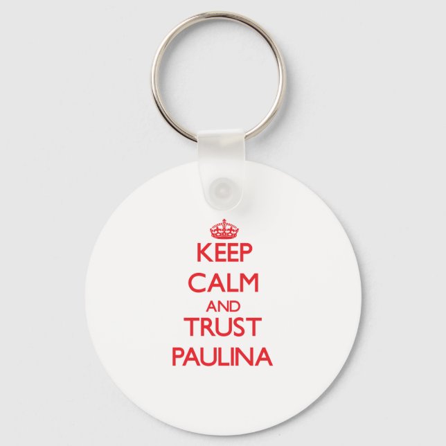Porte-clés Calme et confiance Paulina (Recto)