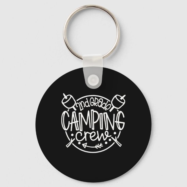 Porte-clés Cam 2nd Grade Camping Crew enseignant de deuxième  (Recto)